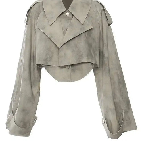 Load image into Gallery viewer, Printed Jacket Drawstring Half-body Skirt Two Pieces Suit New Lapel Long Sleeve Women Fashion Spring Autumn 2025 1DH7478
