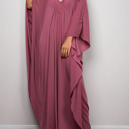 Load image into Gallery viewer, Greek Goddess Long Dress Batwing Sleeve Tunic Beach Cover Up Cover-ups Beach Dress Beach Wear Beachwear Kaftan Maxi Dress V4427
