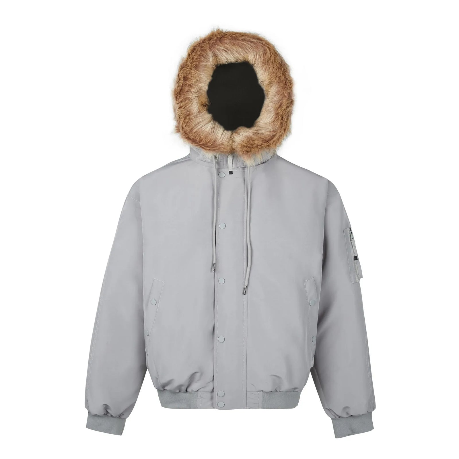 Male Fashion Tide White Down Jacket Warm Putwear Fur Collar Design American Style Male Trendy Coat 2024 Winter 9C9110