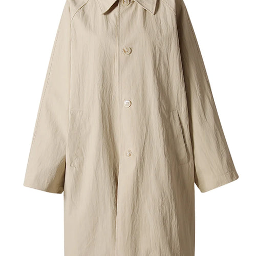 Load image into Gallery viewer, Women Khaki Metal Shaped Big Size Long Trench New Lapel Long Sleeve Windbreaker Fashion Tide Spring Autumn 2025 CPG2854
