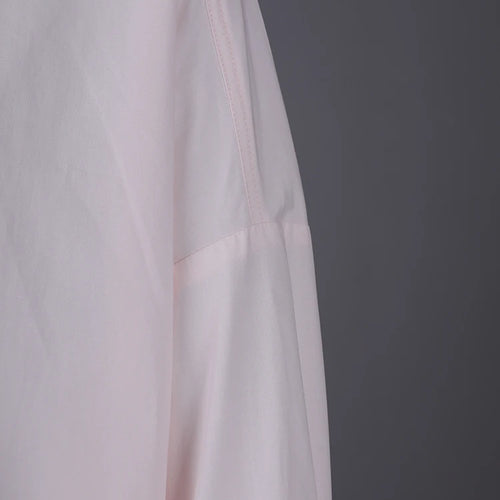 Load image into Gallery viewer, Women pink Color Brief Big Size Long Casual Blouse New Lapel Long Sleeve Shirt Fashion Tide Spring Autumn 2025 1LD2024
