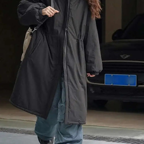 Load image into Gallery viewer, Purple Big Size Long Cotton-padded Coat Long Sleeve Loose Fit Women Parkas Fashion Tide New Autumn Winter 2025 1DH2804
