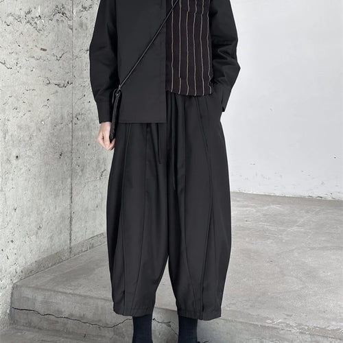 Load image into Gallery viewer, Women Striped Irregular Big Size Blouse New Lapel Long Sleeve Loose Fit Shirt Fashion Tide Spring Autumn 2025 1DF7105
