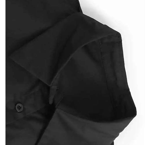 Load image into Gallery viewer, Women Black White Color-block Big Size Casual Blouse New Lapel Long Sleeve Shirt Fashion Tide Spring Autumn 2025 1DH6909
