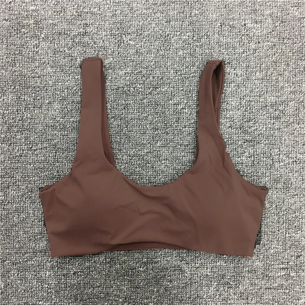 Women Nude Underwear Sports Bras Fitness Yoga Running Jogging Gym Wear Stretch Padded Sling Sport Top Athletic Vest Yoga Bra