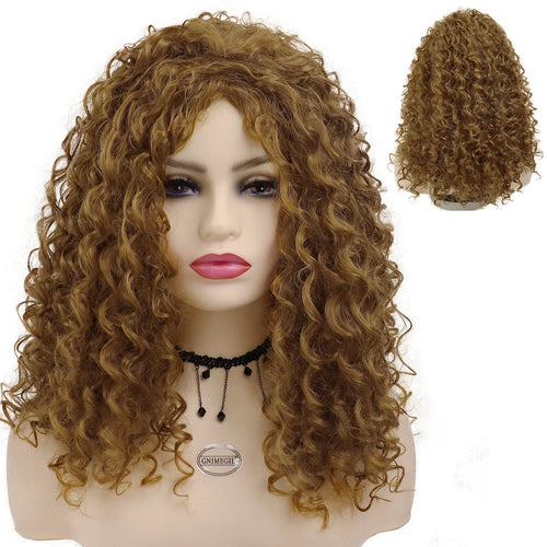 Load image into Gallery viewer, Synthetic Ginger Color Wig Long Curly Wigs for Women Soft Thick Wig Deep Wave Afro Wig Female Hair Wig Costume Party
