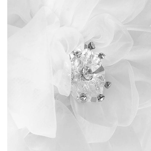 Load image into Gallery viewer, Women Black Three-dimensional Flower Big Size Midi Dress New Round Neck Short Sleeve Fashion Spring Summer 2025 1DJ1191
