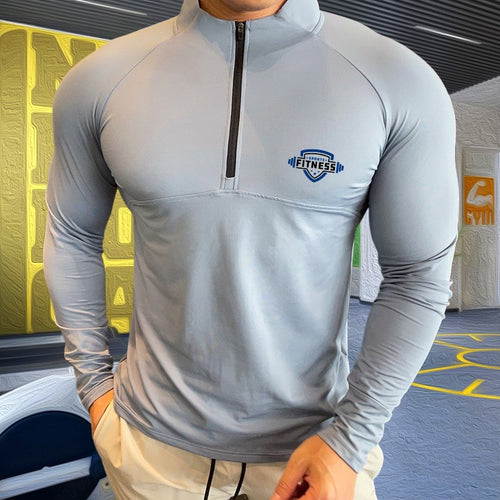 Load image into Gallery viewer, Mens Compression T-shirt Gym Fitness Sweatshirt Running Exercise Sports Tops Turtleneck Knitwear Long Sleeves Clothing Plus Size
