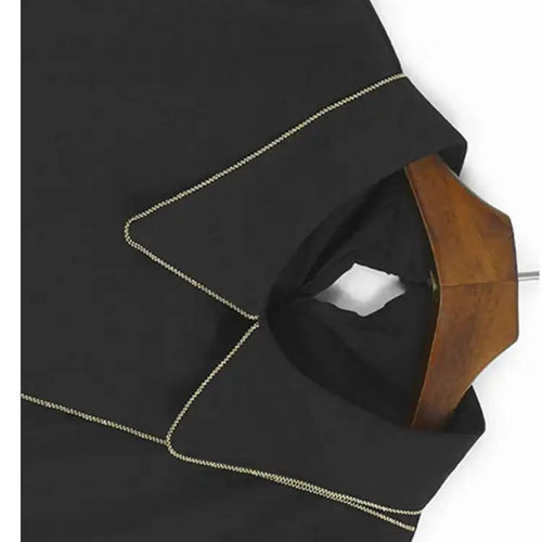 Load image into Gallery viewer, Women Black Color-block Irreuglar Pleat Big Size Shirt Dress New Lapel Long Sleeve Fashion Tide Spring Autumn 2025 1DH9804
