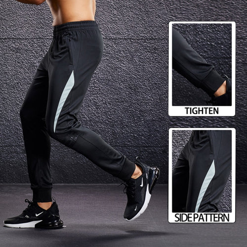 Load image into Gallery viewer, Men Running Sport Pants with Zipper Pockets Football Training Joggings Sweatpants Basketball Soccer Trousers Plus Size for Male
