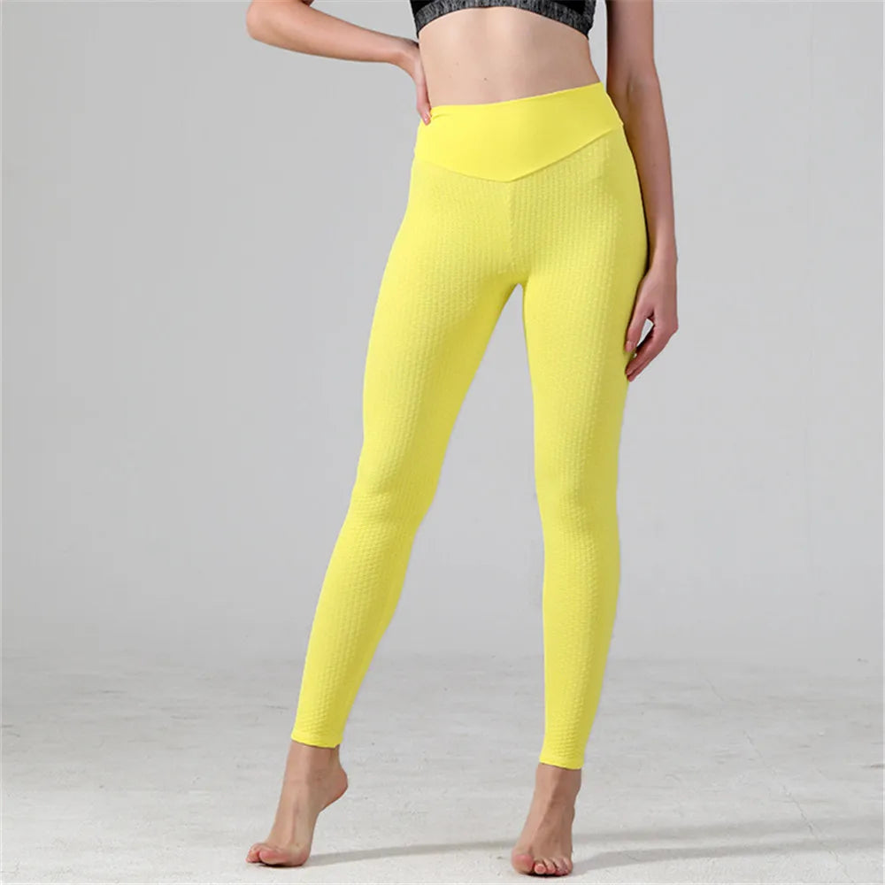 Dot High Waist Booty Yoga Leggings Women Sport Fitness Scrunch Leggings Push Up High Waist Gym Tights Sexy Yoga Pants