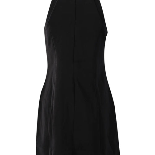 Load image into Gallery viewer, Women Black Rhinestones Spliced Elegant Slim Vest Dress New Round Neck Sleeveless Fashion Tide Spring Summer 2025 CPG2981
