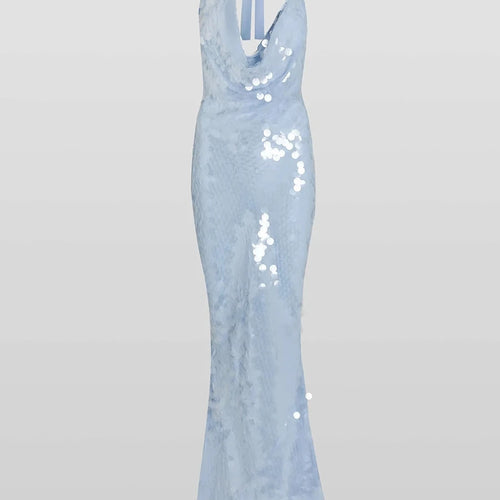 Load image into Gallery viewer, Solid Spliced sequines slimming dresses for women v neck sleeveless high waist sexy minimalist dress female fashion
