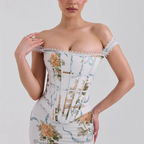 Load image into Gallery viewer, Vintage Print Sexy Maxi Dress Women Gown Summer Off-shoulder Sleeveless Backless Bodycon Club Party Long Dress Elegant
