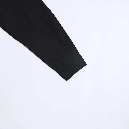 Load image into Gallery viewer, Women Black Irregular Hem Big Size Shirt Dress New Lapel Long Sleeve Loose Fit Fashion Tide Spring Autumn 2025 1DE2485
