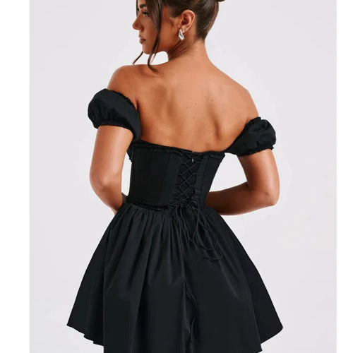 Load image into Gallery viewer, Elegant Sleeveless Tight Pleated Dress For Women Autumn 2024 New Sexy Backless Short Skirt Party Club Slim Evening Dress
