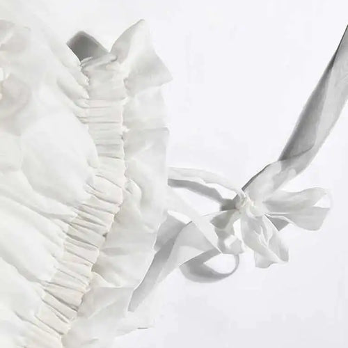 Load image into Gallery viewer, Women  Irregular Ruffles Spaghetti Strap Dress New Round Neck Long Sleeve Loose Fit Fashion Tide Spring Autumn 2025 1W571
