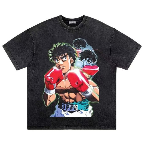 Load image into Gallery viewer, Vintage Washed Tshirts Anime T Shirt Harajuku Oversize Tee Cotton fashion Streetwear unisex top a41v1
