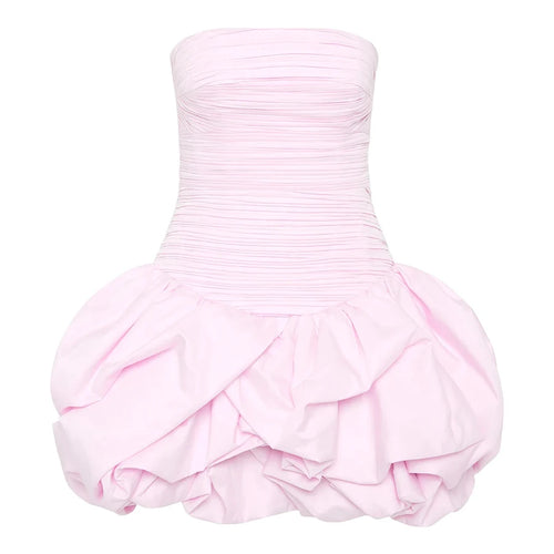 Load image into Gallery viewer, Hit Color Printing Slimming Dresses For Women Strapless Sleeveless High Waist Temperament Dress Female Fashion New
