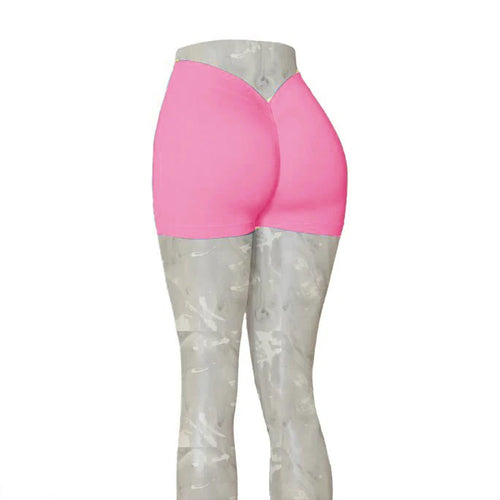 Load image into Gallery viewer, 24Colors Nylon Back V Butt Yoga Pants Women High Waist Fitness Workout Gym Running Scrunch Leggings Shorts Active Wear
