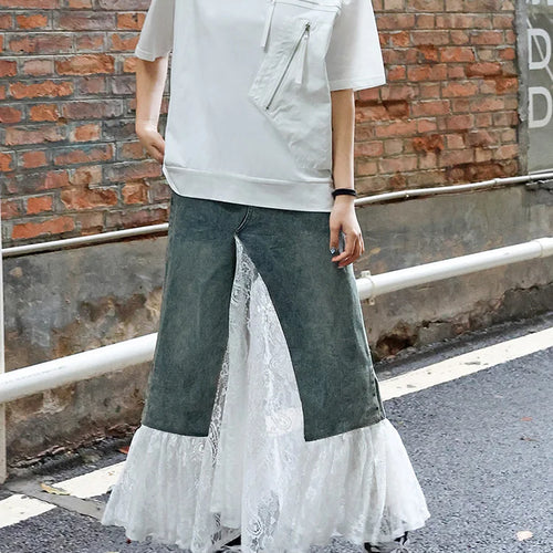 Load image into Gallery viewer, Women White Pocket Zipper Big Size Casual T-shirt New Round Neck Short Sleeve Fashion Tide Spring Summer 2025 1DJ0416
