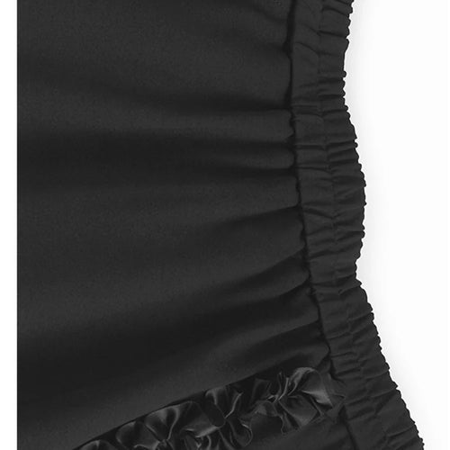 Load image into Gallery viewer, High Elastic Waist Black Ruffles Irregular Hem Elegant A-line Skirt Women Fashion Tide New Spring Autumn 2025 1DH9660
