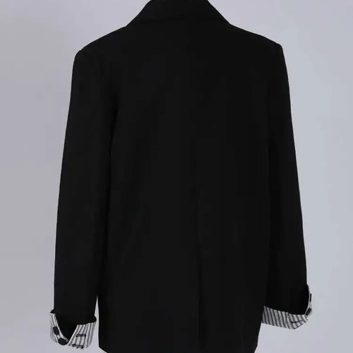 Load image into Gallery viewer, Women Apricot Striped Color-block Elegant Blazer New Lapel Long Sleeve Jacket Fashion Tide Spring Autumn 2025 CPG1175
