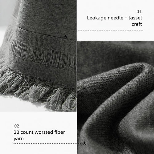 Load image into Gallery viewer, Women's Skirt 2025 Winter Minimalist Solid Color Tassel A-Line Long Skirts For Women Loose Knitted Clothing Female 12544018
