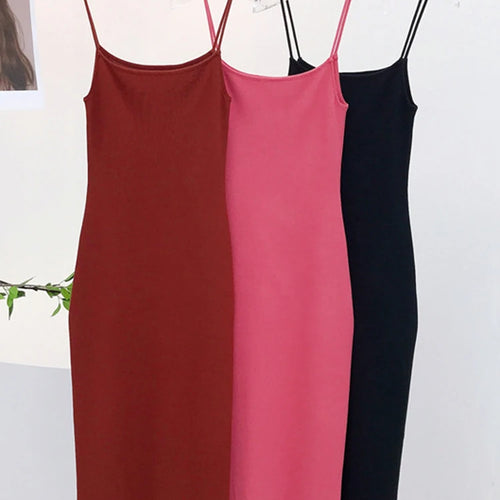 Load image into Gallery viewer, Women&#39;s Summer Sexy Slim Tight Solid Color Long Dress Sleeveless Strap Backless Long Maxi Dresses C-021
