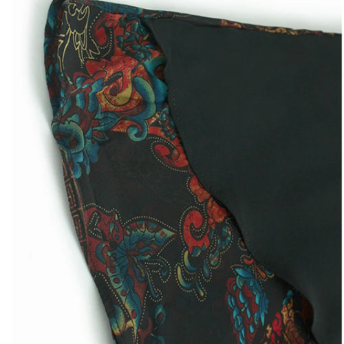 Load image into Gallery viewer, Women Black Pattern Printed Big Size Midi Dress New Round Neck Short Sleeve Fashion Tide Spring Summer 2025 1DJ0298
