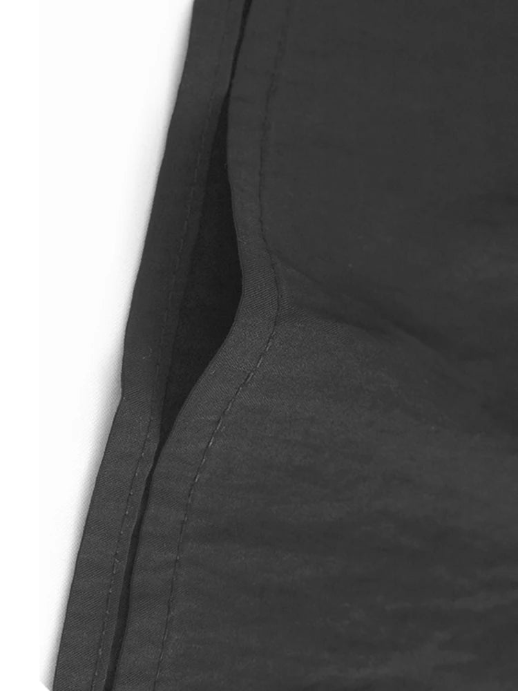 Women White Color-block Pleated Big Size Midi Dress New Round Neck Short Sleeve Fashion Tide Spring Summer 2025 1DJ1439