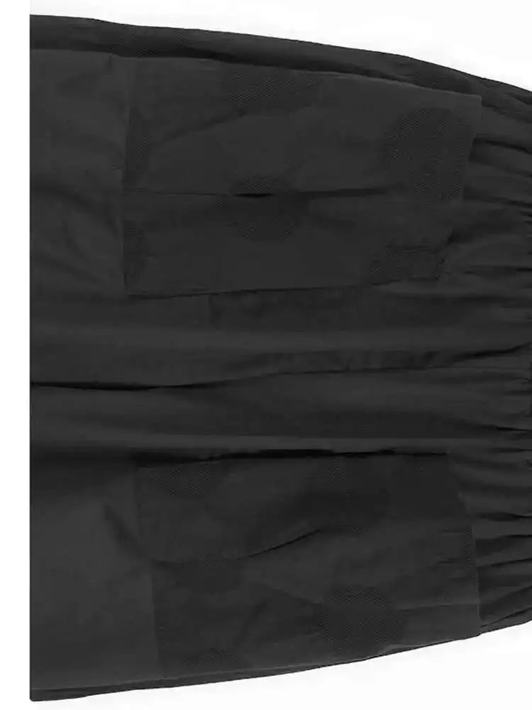 High Elastic Waist Black Dot Printed Long Pocket Harem Pants New Trousers Women Fashion Tide Spring Autumn 2025 1DH5235