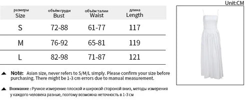 Load image into Gallery viewer, Elegant White Sundress Spaghetti Strap Backless Midi Dress For Women Fashion Sleeveless A-line Loose Long Dress New
