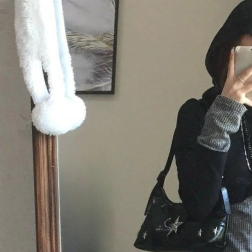 Load image into Gallery viewer, Y2k Aesthetic Fake Two Pieces Zipper Jackets Streetwear Casual Hooded Print Tops Vintage Patchwork Bodycon Coats Women Harajuku
