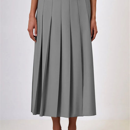 Load image into Gallery viewer, Autumn Two Piece Sets Women Double-breasted Vest And Split Skirt Matching Sets Fashion Long Pleated Skirt Two Piece Set
