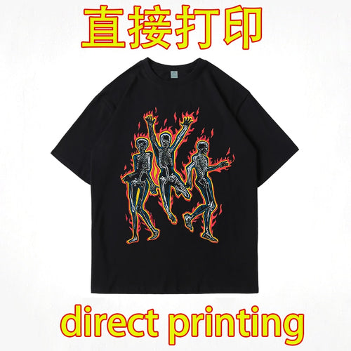 Load image into Gallery viewer, Vintage Washed Tshirts Anime T Shirt  direct printing
