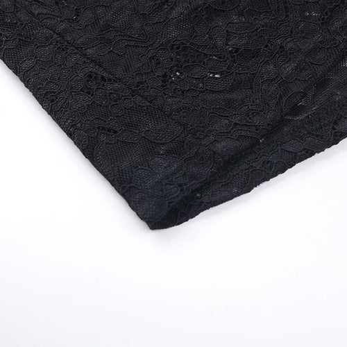 Load image into Gallery viewer, Lace Hollow Out Sexy Maxi Dress For Women Fashion Long Sleeve Thigh High Split Bodycon Club Evening Long Dress Elegant
