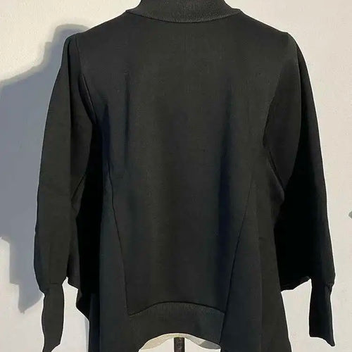 Load image into Gallery viewer, Loose Black Irregular Sweatshirt New Turtleneck Long Sleeve Women Big Size Fashion Tide Spring Autumn 2025 WD00301
