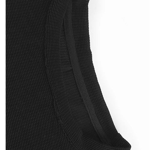 Load image into Gallery viewer, Women Black Irregular Pleated Big Size Casual T-shirt New Round Neck Short Sleeve Fashion Tide Spring Summer 2025 1DJ1318
