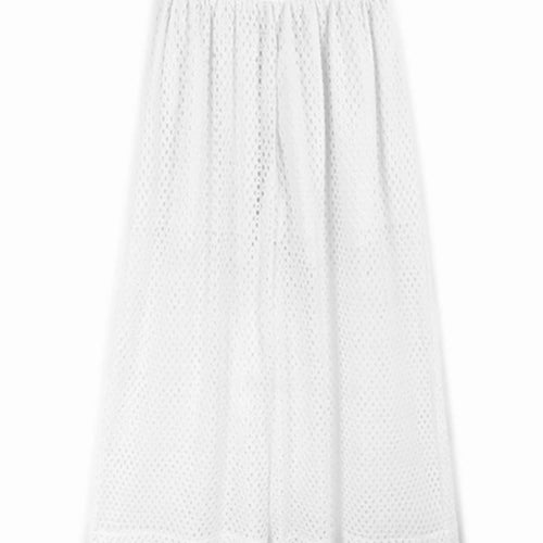 Load image into Gallery viewer, High Elastic Waist Black Grid Hollow Out Long Wide Leg Pants New Trousers Women Fashion Tide Spring Autumn 2025 1DJ1196
