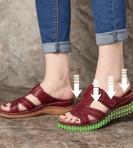 Women Sandals Soft Bottom Wedges Shoes For Women Summer Sandals Med Heels Platform Sandals Shoes Female Wedge Sandalias Mujer 43