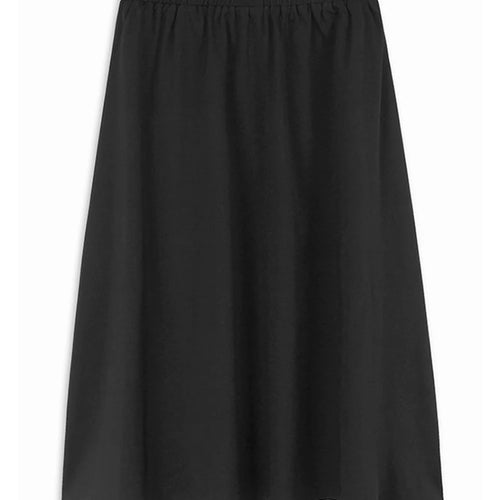 Load image into Gallery viewer, High Elastic Waist Apricot Button Ribbon Spliced A-line Half-body Skirt Women Fashion Tide New Spring Autumn 2025 1DJ1353
