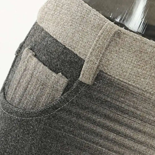 Load image into Gallery viewer, High Waist Gray Printed Pocket Elegant Trumpet  Woolen Half-body Skirt Women Fashion Tide New Spring Autumn 2025 1DH3247
