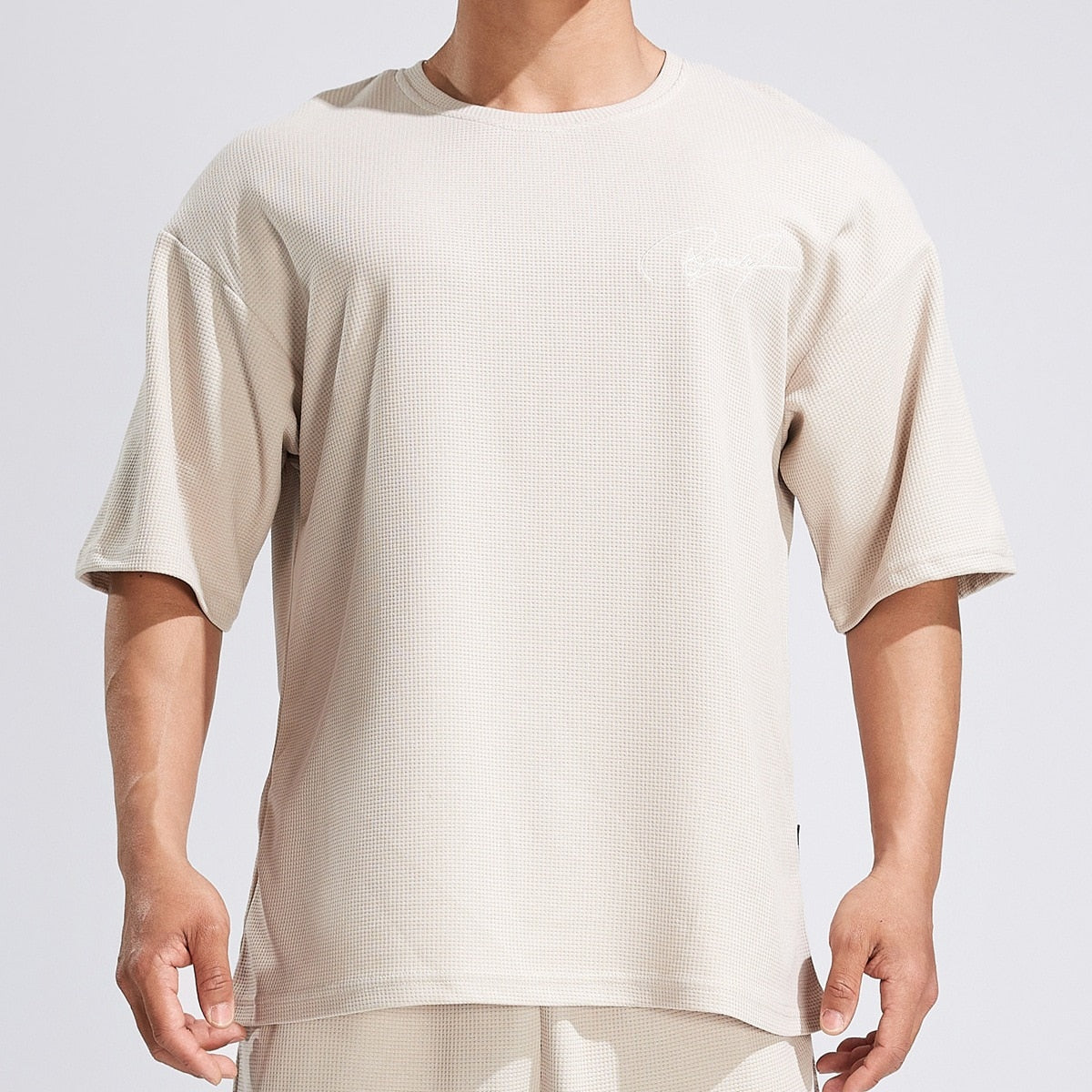 Summer Casual Short Sleeve T-shirt Men Hip Hop Streetwear Shirt Male Fashion Loose Tees Plaid Tops O-Neck Street Clothing