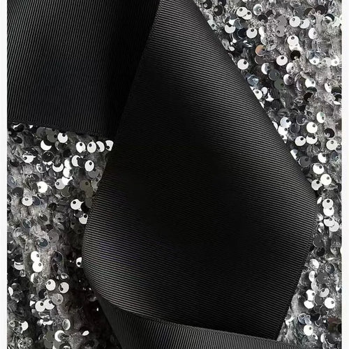 Load image into Gallery viewer, Sequins Backless Bow Sexy Mini Dress For Women Robe 2025 New Sleeveless A-line Sparkle Club Dress Elegant Vestido
