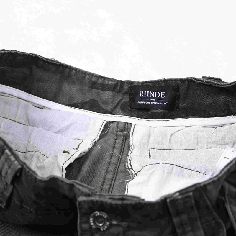 Men's Casual Pants New Summer Straight Wide Leg New American High Street Trendy Hole Design Male Loose Trousers 9W1888