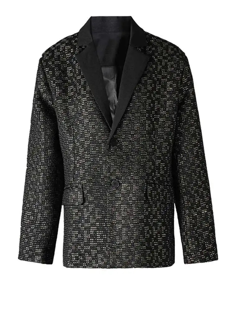 Women Black Brief Big Size Pocket Elegant Blazer New Lapel Long Sleeve Jacket Fashion Tide Spring Autumn 2025 CPG2601