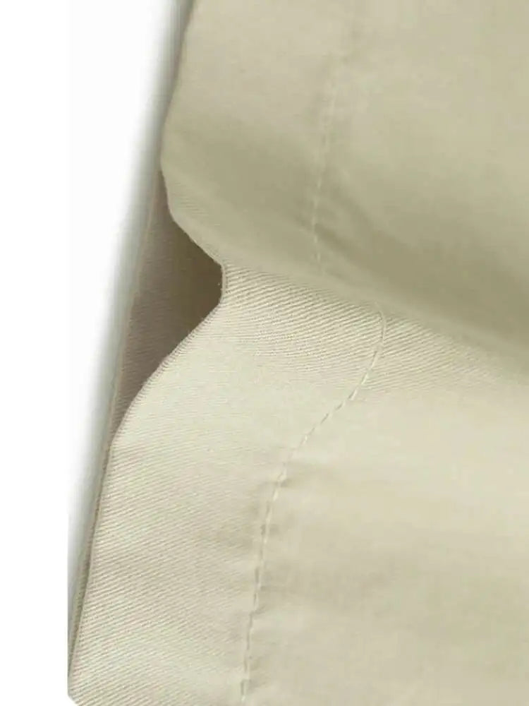 High Elastic Waist Apricot Ruffles Irregular Wide Leg Pants New Trousers Women Fashion Tide Spring Autumn 2025 1DJ0296