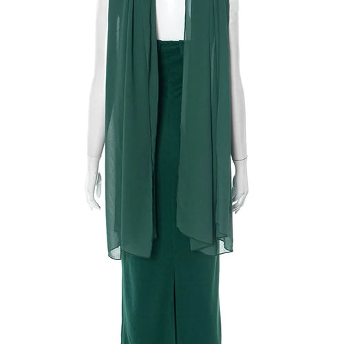 Load image into Gallery viewer, Scarf Collar Strapless Sexy Maxi Dress Women Gown Off-shoulder Sleeveless Backless Bodycon Club Party Long Dress 2025
