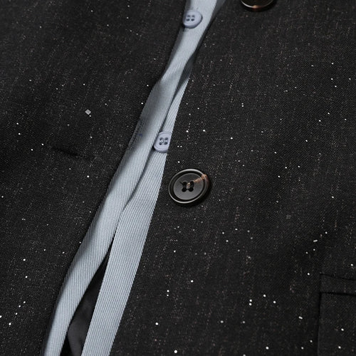 Load image into Gallery viewer, Women Black Color-block Big Size Elegant Blazer New Lapel Long Sleeve Jacket Fashion Tide Spring Autumn 2025 7AB8422
